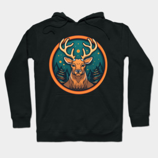 Deer in Ornament, Love Deers Hoodie