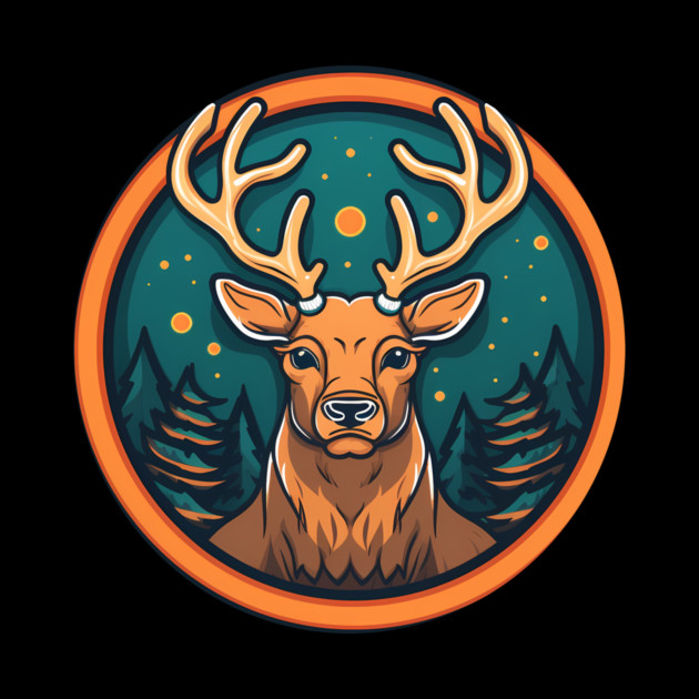 Deer in Ornament, Love Deers by logiamerch