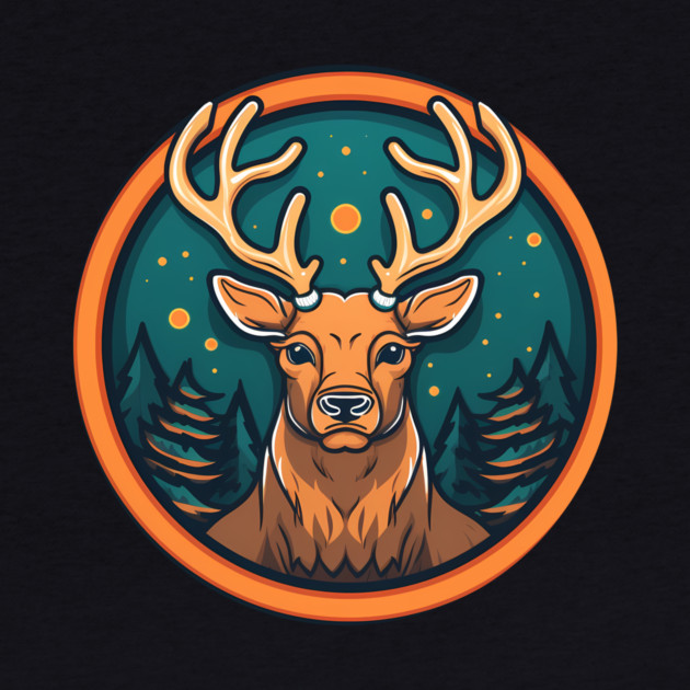 Deer in Ornament, Love Deers by logiamerch