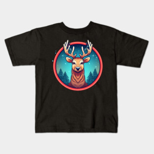 Deer in Ornament, Love Deers Kids T-Shirt