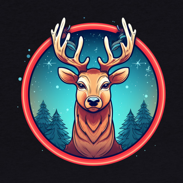 Deer in Ornament, Love Deers by logiamerch