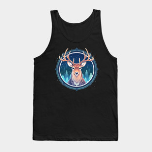 Deer in Ornament, Love Deers Tank Top