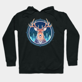 Deer in Ornament, Love Deers Hoodie
