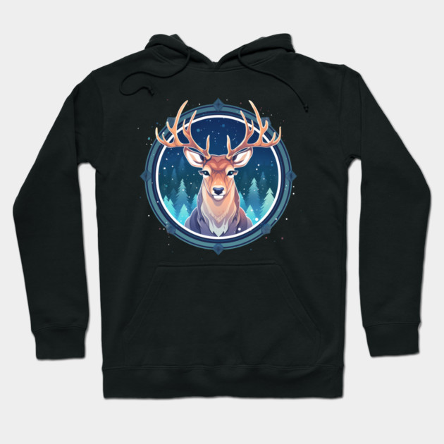 Deer in Ornament, Love Deers Hoodie by logiamerch