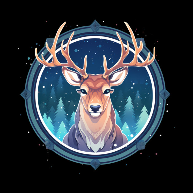 Deer in Ornament, Love Deers by logiamerch