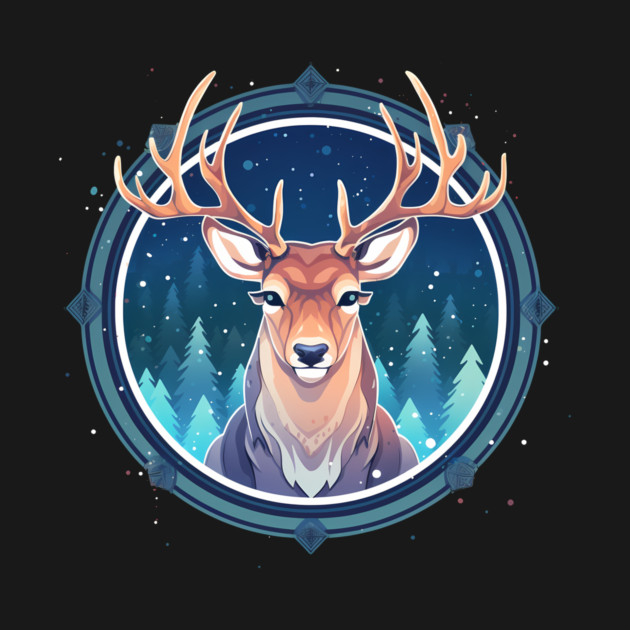 Deer in Ornament, Love Deers by logiamerch