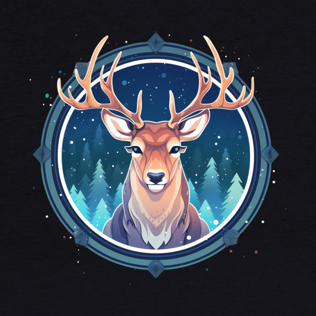 Deer in Ornament, Love Deers by logiamerch