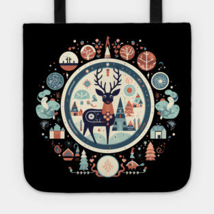 Deer in Ornament, Love Deers Tote
