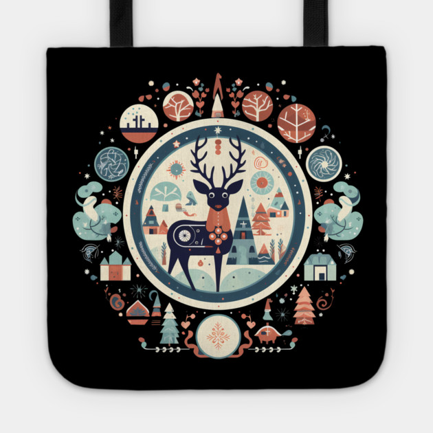 Deer in Ornament, Love Deers Tote by logiamerch