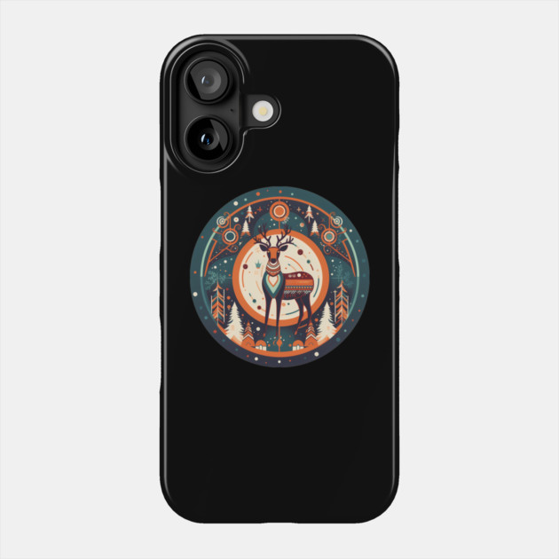 Deer in Ornament, Love Deers Phone Case by logiamerch
