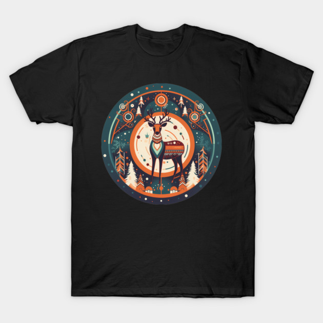 Deer in Ornament, Love Deers T-Shirt by logiamerch