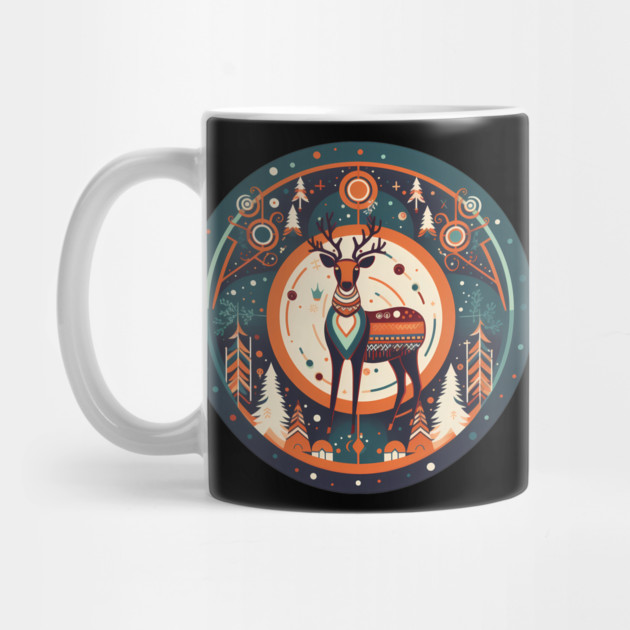 Deer in Ornament, Love Deers by logiamerch