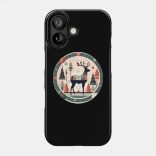 Deer in Ornament, Love Deers Phone Case