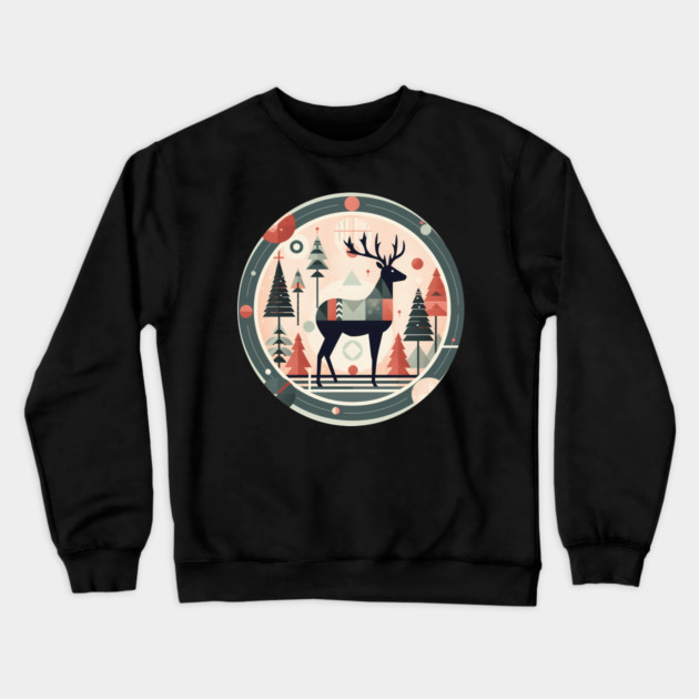 Deer in Ornament, Love Deers Crewneck Sweatshirt by logiamerch