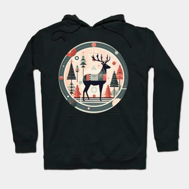 Deer in Ornament, Love Deers Hoodie by logiamerch