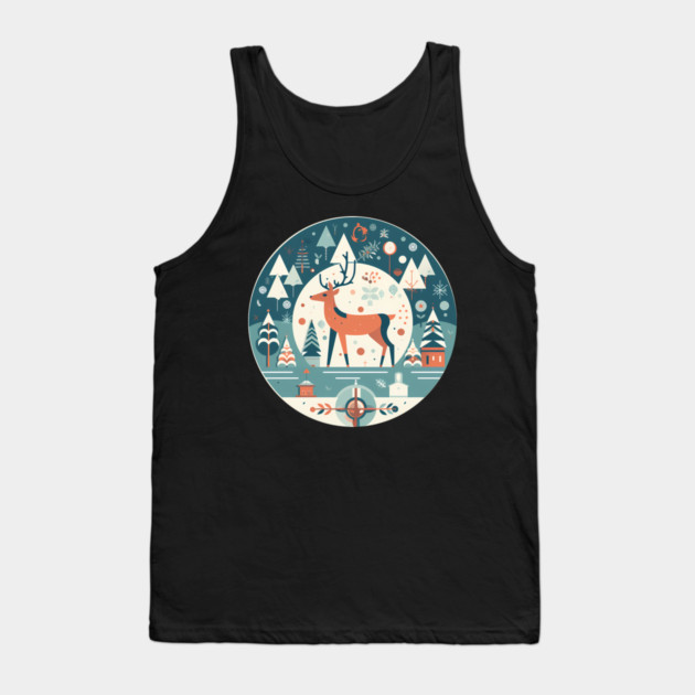 Deer in Ornament, Love Deers Tank Top by logiamerch
