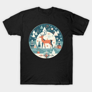 Deer in Ornament, Love Deers T-Shirt