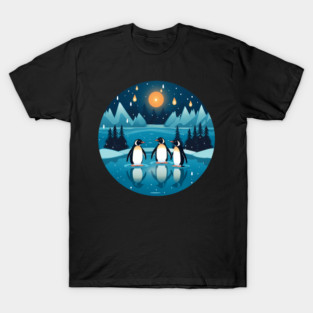 Penguin in Ornament, Love Penguins T-Shirt