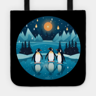 Penguin in Ornament, Love Penguins Tote