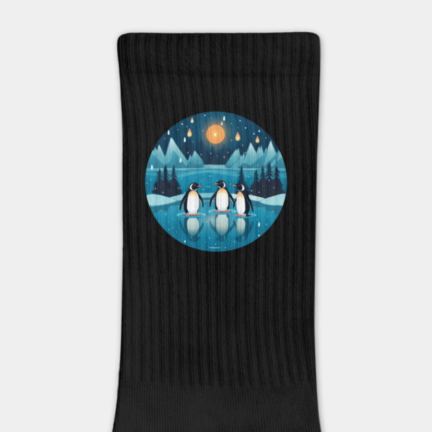 Penguin in Ornament, Love Penguins by logiamerch