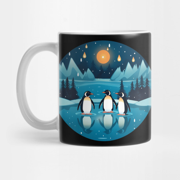 Penguin in Ornament, Love Penguins by logiamerch