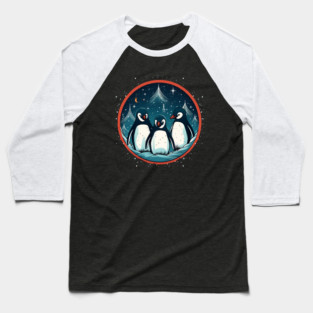 Penguin in Ornament, Love Penguins Baseball T-Shirt
