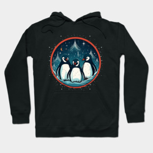 Penguin in Ornament, Love Penguins Hoodie