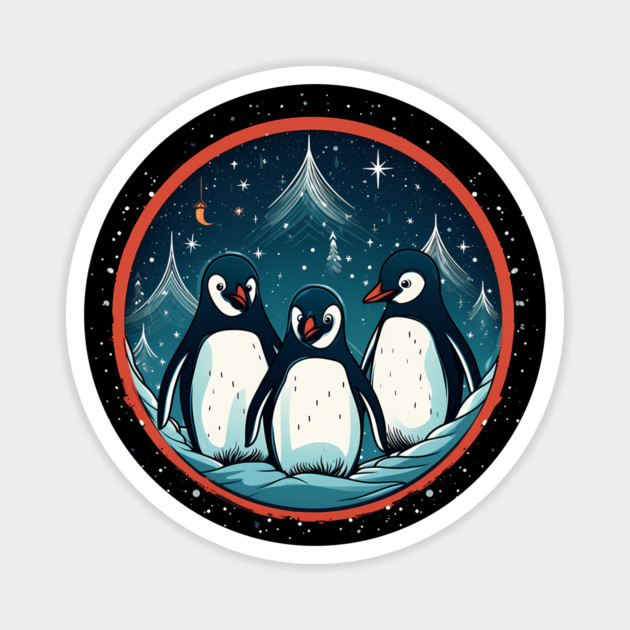 Penguin in Ornament, Love Penguins Magnet by logiamerch