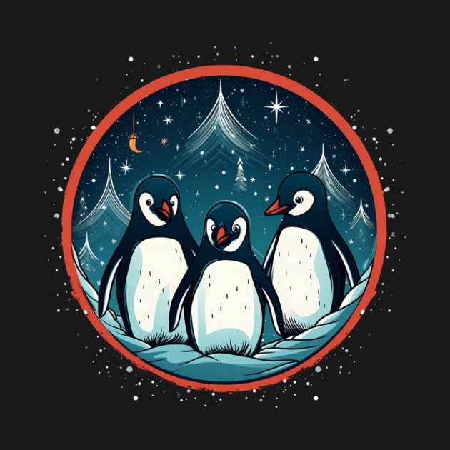 Penguin in Ornament, Love Penguins by logiamerch
