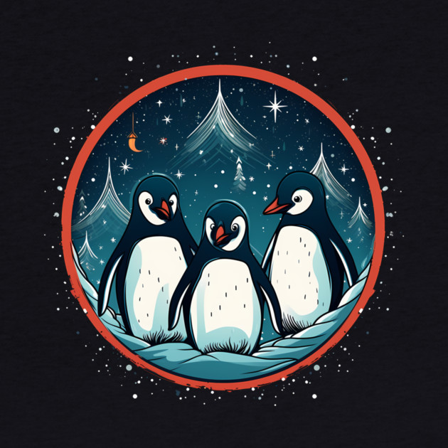 Penguin in Ornament, Love Penguins by logiamerch