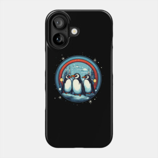Penguin in Ornament, Love Penguins Phone Case
