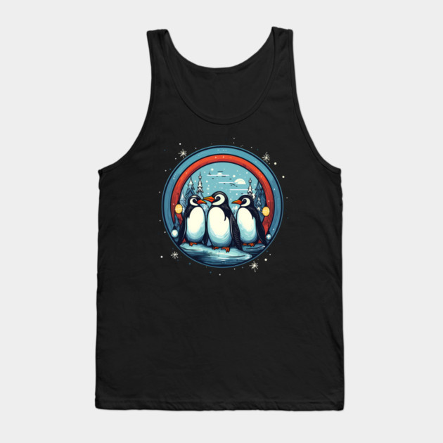 Penguin in Ornament, Love Penguins Tank Top by logiamerch