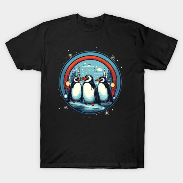 Penguin in Ornament, Love Penguins T-Shirt by logiamerch
