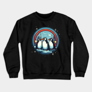 Penguin in Ornament, Love Penguins Crewneck Sweatshirt