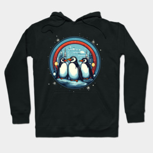 Penguin in Ornament, Love Penguins Hoodie