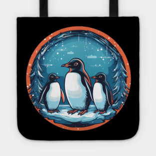 Penguin in Ornament, Love Penguins Tote