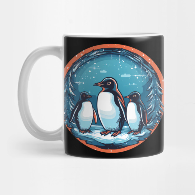 Penguin in Ornament, Love Penguins by logiamerch