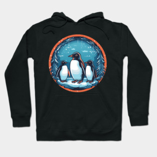 Penguin in Ornament, Love Penguins Hoodie