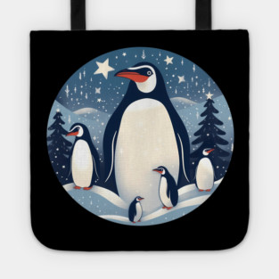 Penguin in Ornament, Love Penguins Tote
