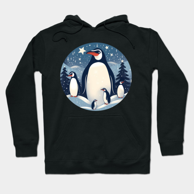 Penguin in Ornament, Love Penguins Hoodie by logiamerch