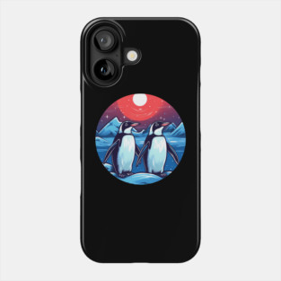 Penguin in Ornament, Love Penguins Phone Case