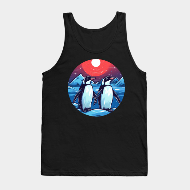 Penguin in Ornament, Love Penguins Tank Top by logiamerch