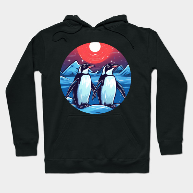 Penguin in Ornament, Love Penguins Hoodie by logiamerch