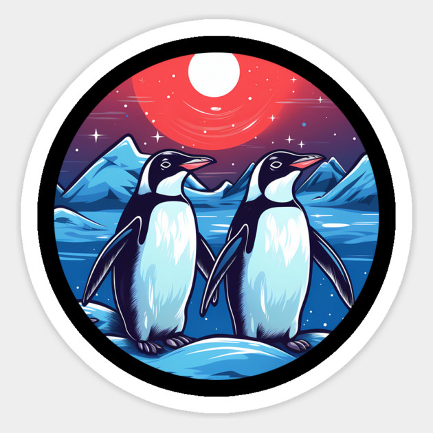 Penguin in Ornament, Love Penguins Sticker by logiamerch