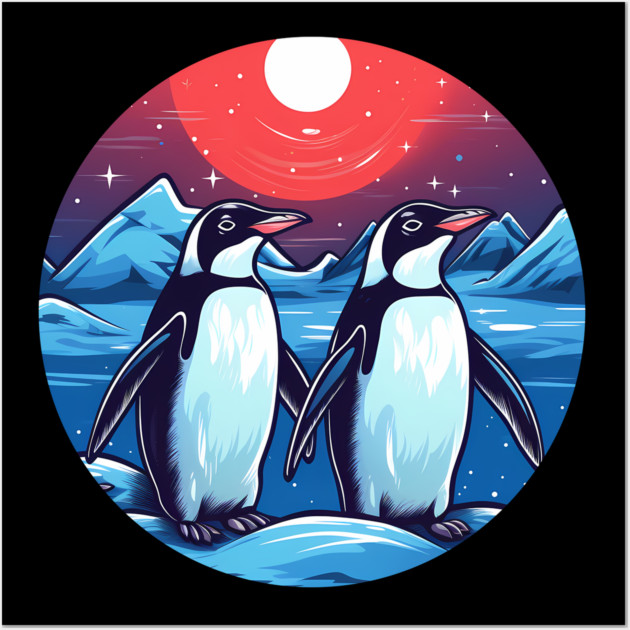 Penguin in Ornament, Love Penguins Wall Art by logiamerch