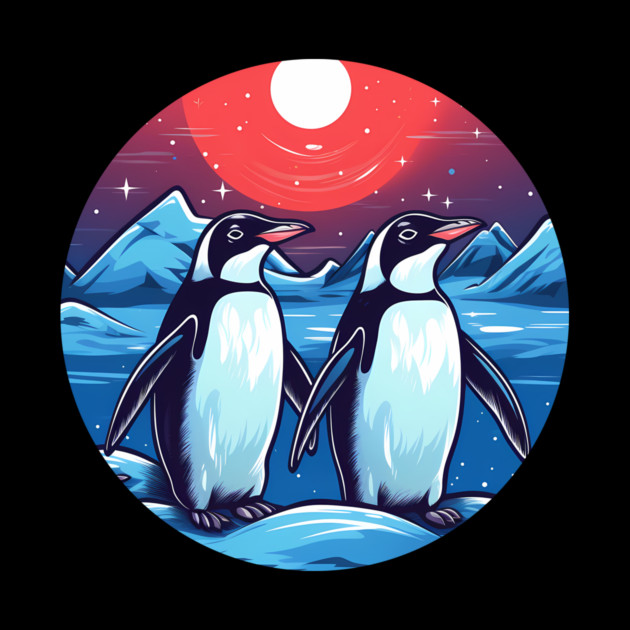 Penguin in Ornament, Love Penguins by logiamerch