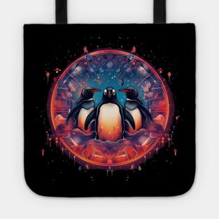 Penguin in Ornament, Love Penguins Tote