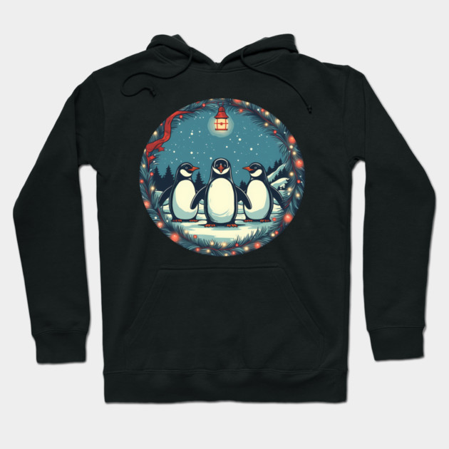 Penguin in Ornament, Love Penguins Hoodie by logiamerch