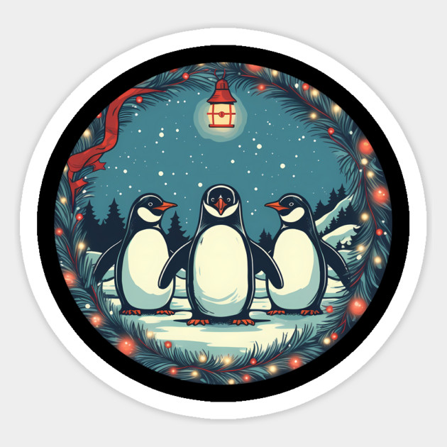 Penguin in Ornament, Love Penguins Sticker by logiamerch