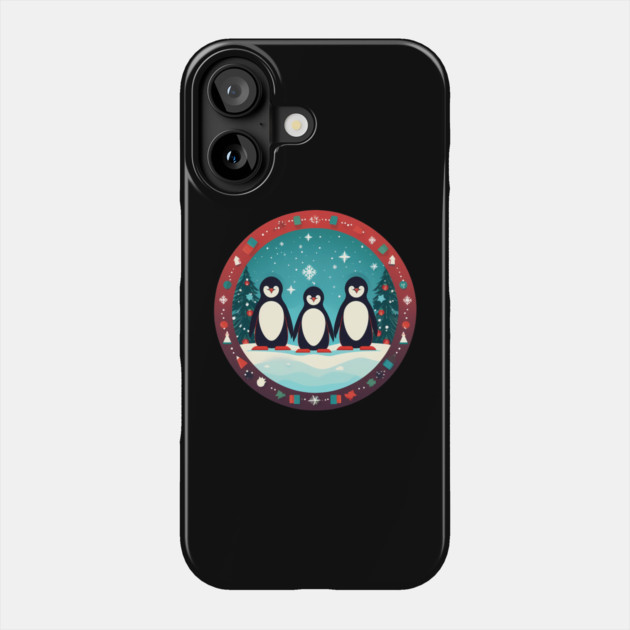Penguin in Ornament, Love Penguins Phone Case by logiamerch